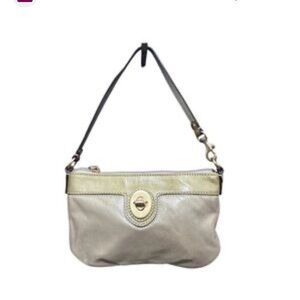 Coach gold metallic shoulder Bag